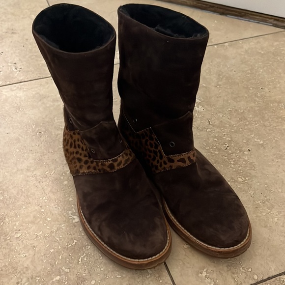 Marc Jacob’s Women’s Suede and fur pull on boots size 5.5; Like new - Picture 6 of 7